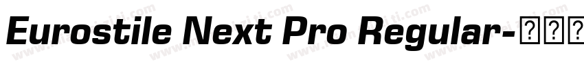 Eurostile Next Pro Regular字体转换